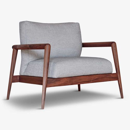 Poltrona contemporanea - DEMETRA - D3CO - in tessuto / in faggio / in legno massiccio