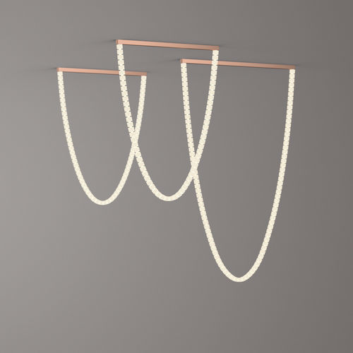 Lampada a sospensione - JEWEL CEILING  - Manooi - in metallo verniciato / in metallo lucido / in silicone