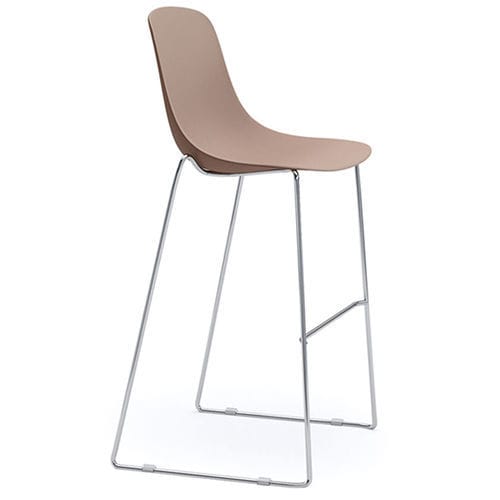 Sedia alta contemporanea - PURE LOOP BINUANCE - Infiniti - da interno / in polipropilene / in alluminio