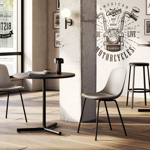 Tavolo da bistrot contemporaneo - JIT - Infiniti - in Fenix NTM / in acciaio / in laminato