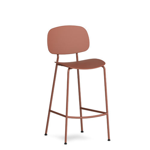 Sgabello da bar design scandinavo - TONDINA POP - Infiniti - in acciaio / in polipropilene / con supporto in acciaio