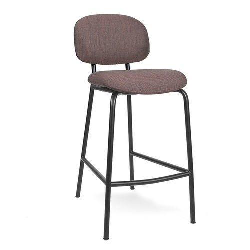 Sgabello contemporaneo - TONDINA FAT - Infiniti - in tessuto / con poggiapiedi / senza braccioli
