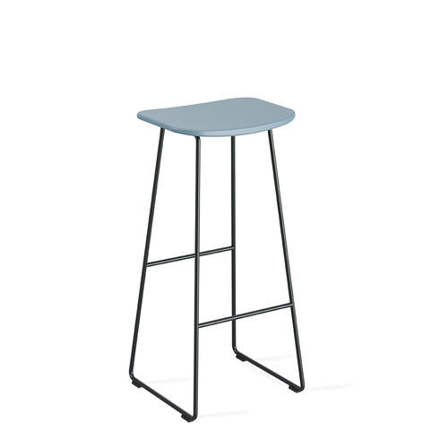 Sgabello da bar design minimalista - KLEJN - Infiniti - in legno / in polipropilene / con supporto in acciaio