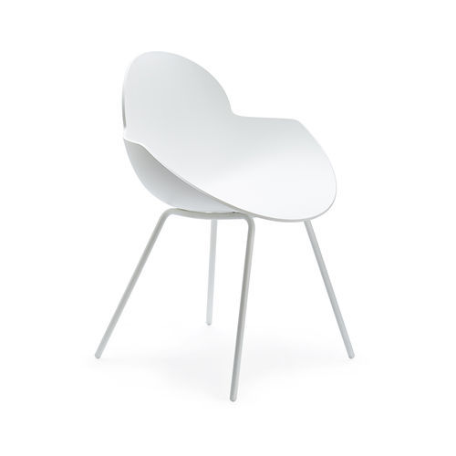 Sedia contemporanea - COOKIE - Infiniti - da interno / in polipropilene / in pelle