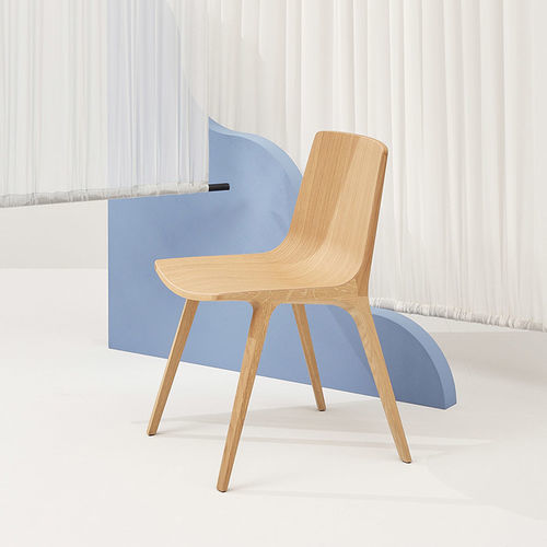 Sedia in stile scandinavo - SEAME - Infiniti - da interno / in legno / in quercia naturale