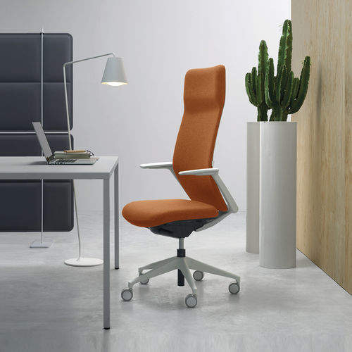 Sedia da ufficio a schienale alto - CHANCE soft - Quinti. - contemporanea / in rete / in plastica