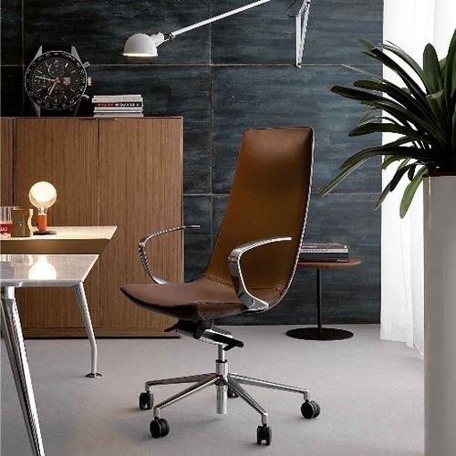 Poltrona da ufficio contemporanea - Amelie Comfort - Quinti. - in ghisa di alluminio / per uso contract / con base a stella