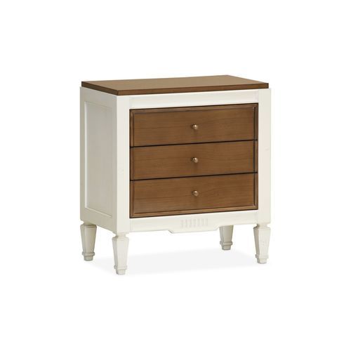 Comodino classico - ADONIS - AM LIVING - in legno laccato / con supporto in legno / rettangolare