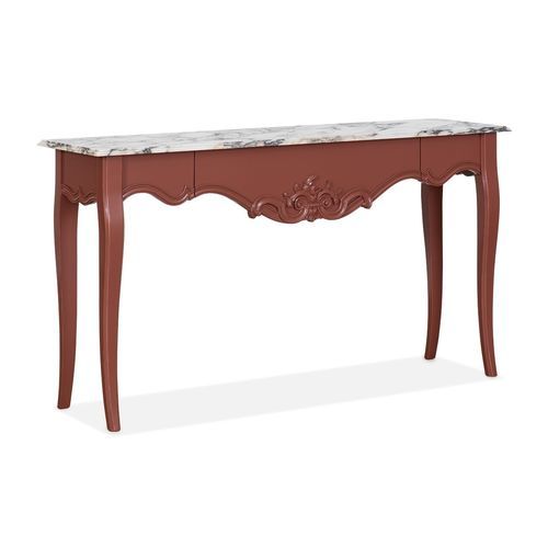 Consolle in stile barocco - ABQCONO2LE.TM - AM LIVING - in marmo / con supporto in legno / rettangolare