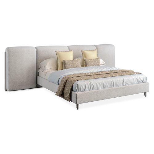 Letto king size - TWEE - AM LIVING - contemporaneo / imbottito / con testiera