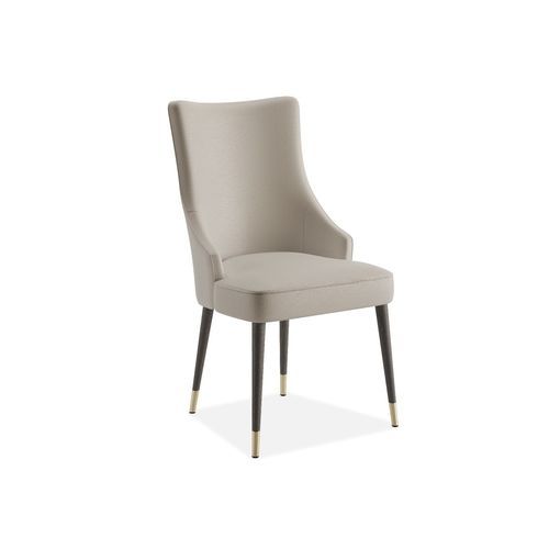 Sedia contemporanea - AVALON - AM LIVING - da interno / in pelle / con supporto in legno