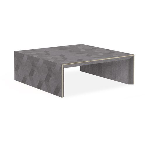 Tavolino basso contemporaneo - AVALON - AM LIVING - impiallacciato in legno / con supporto in legno / quadrato