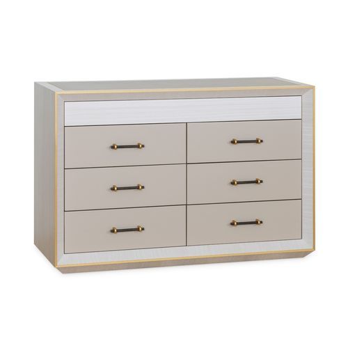 Cassettone contemporaneo - PEAK - AM LIVING - in legno / in pelle / rettangolare