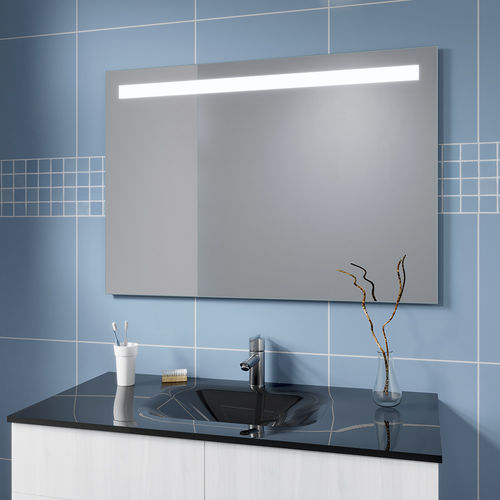 Specchio da bagno a muro - IZY  - BISELARTE - contemporaneo / rettangolare / bianco