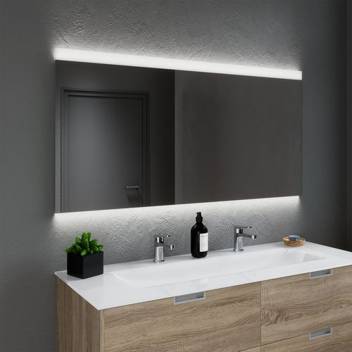 Specchio da bagno a muro - COSMO - BISELARTE - contemporaneo / rettangolare / grigio