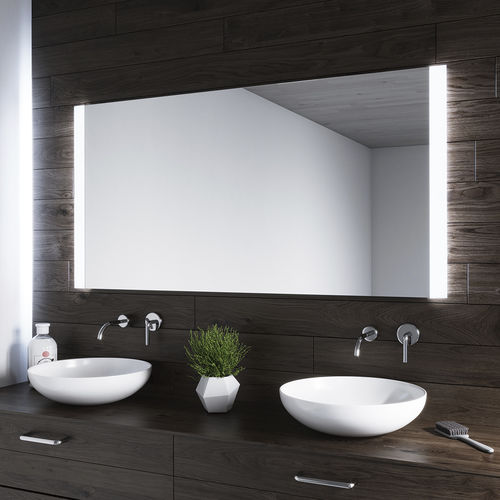Specchio da bagno a muro - RIVA - BISELARTE - contemporaneo / rettangolare / bianco