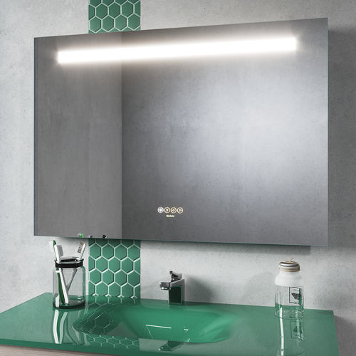 Specchio da bagno a muro - SINGLE BLUE - BISELARTE - per hotel / per camera d'hotel / per spazio pubblico