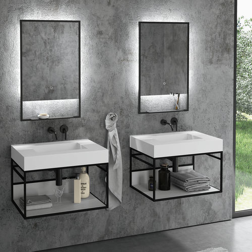 Specchio da bagno a muro - BISELARTE - per hotel / per camera d'hotel / contemporaneo