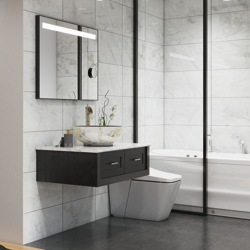 Specchio da bagno a muro - CLASSIC PLUS - BISELARTE - contemporaneo / rettangolare / in alluminio