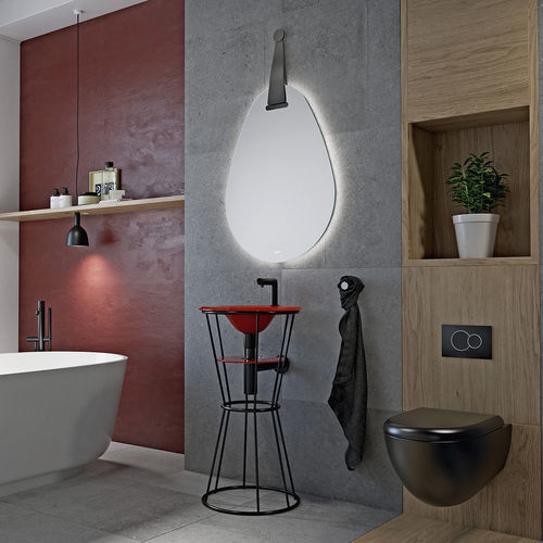Specchio da bagno a muro - OVUM  - BISELARTE - sospeso / per hotel / per camera d'hotel