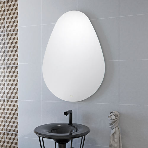 Specchio da bagno a muro - OVUM SIMPLE - BISELARTE - contemporaneo / bianco / verticale