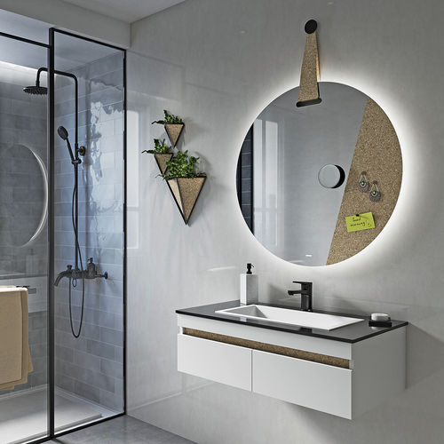 Specchio da bagno sospeso - SUSPENDED - BISELARTE - per hotel / per camera d'hotel / contemporaneo