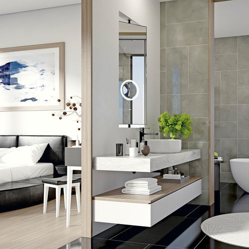 Specchio da bagno a muro - TWIST - BISELARTE - per hotel / per camera d'hotel / per spazio pubblico