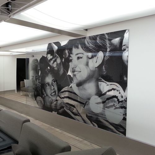 Rivestimento murale per interni - CANNES HOTEL - BISELARTE - in vetro / con motivo stampato / aspetto vetro