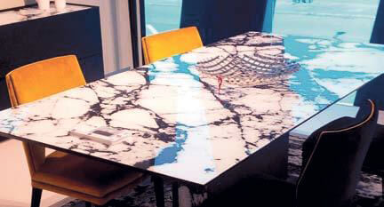 Piano per tavolo in vetro - SALPOENTE RESTAURANT - BISELARTE - personalizzabile / per ristorante / per hotel