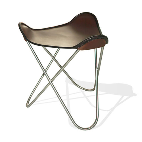 Poggiapiedi contemporaneo - HARDOY BUTTERFLY - WEINBAUMS - in pelle / in acciaio inossidabile / contract