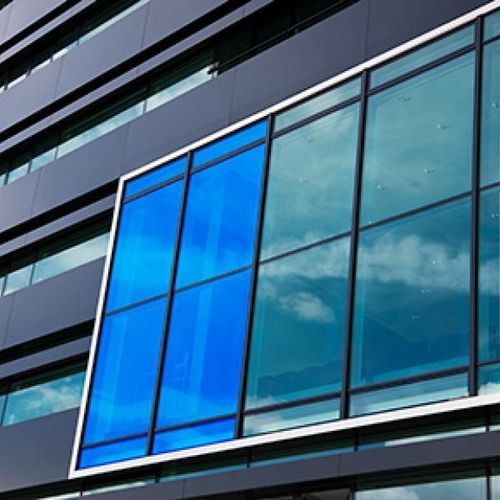 Pellicola decorativa per finestra - AZUR 80 XC - SolarScreen International - per facciate / per applicazione su vetro / in PET