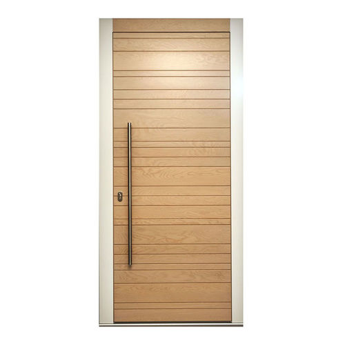 Porta d'ingresso - LYKTOS - Block95 Wooden Doors And Windows - in legno massiccio / battente / a bilico