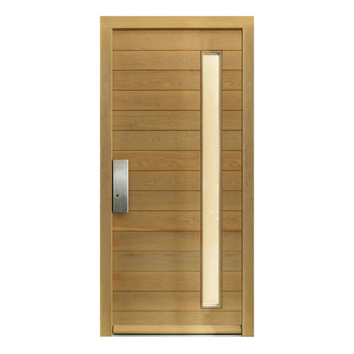 Porta d'ingresso - MALIA - Block95 Wooden Doors And Windows - in legno massiccio / battente / a bilico
