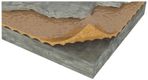 Sottofondo resiliente in sughero - ACOUSTICORK U32 - Total Vibration Solutions TVS