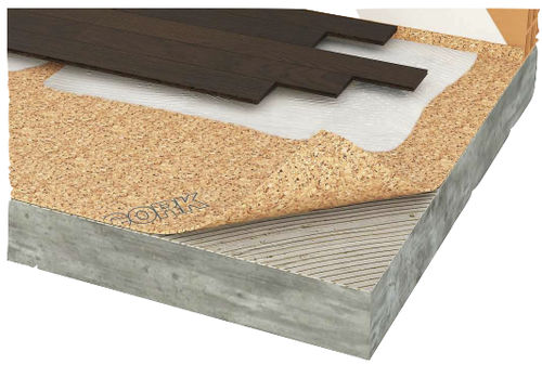 Sottofondo resiliente in fogli - ACOUSTICORK T11 - Total Vibration Solutions TVS - in sughero