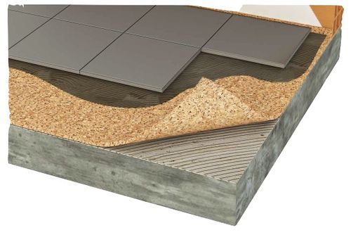 Sottofondo resiliente in fogli - ACOUSTICORK T61 - Total Vibration Solutions TVS - in sughero