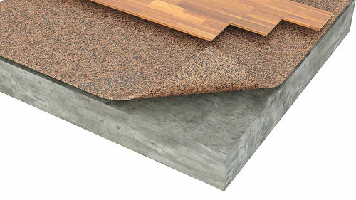 Sottofondo resiliente in fogli - ACOUSTICORK T66 - Total Vibration Solutions TVS - in gomma / in sughero
