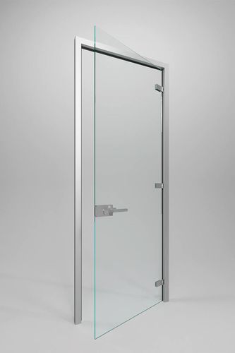 Porta da interno - SYSTEM - DIVILUX - in vetro temprato / battente / scorrevole