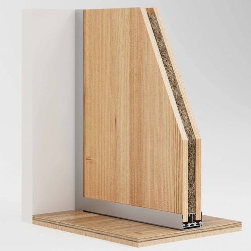 Parete amovibile - RITMICA OPACA - DIVILUX - in legno / in alluminio / professionale