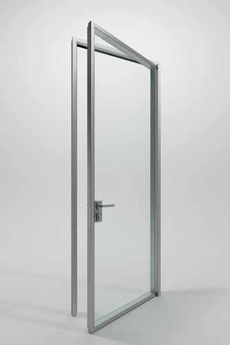Porta da interno - DOUBLE - DIVILUX - in vetro / battente / contemporanea