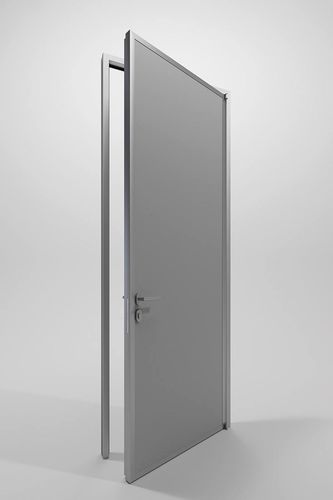 Porta da interno - DOUBLE OPAQUE - DIVILUX - in acciaio / battente / contemporanea