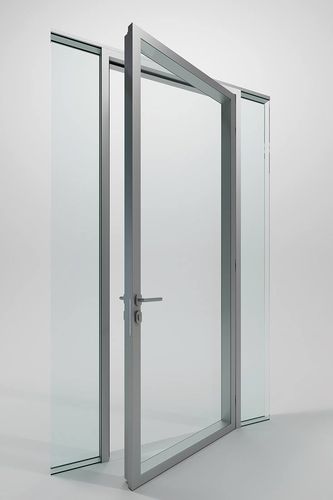 Porta da interno - DOUBLE - DIVILUX - in vetro / battente / contemporanea