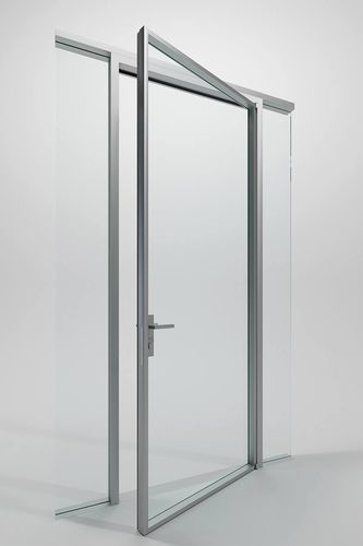 Porta da interno - SINGLE - DIVILUX - in vetro / battente / contemporanea