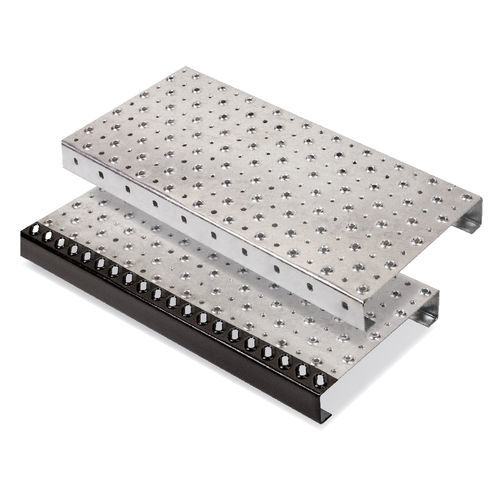 Grigliato in acciaio galvanizzato - PS-PMR - JK TECHNIC - in alluminio / in metallo grezzo / per passerella industriale