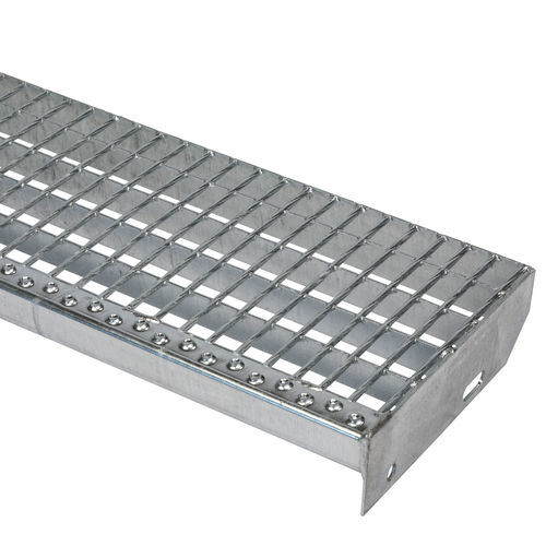 Grigliato elettroforgiato - PRESS-WELDED - JK TECHNIC - in acciaio / per gradini di scale / antiscivolo