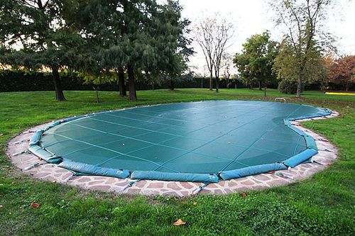 Protezione per piscina con occhielli - RETINTEX  - Favaretti - di sicurezza / invernale