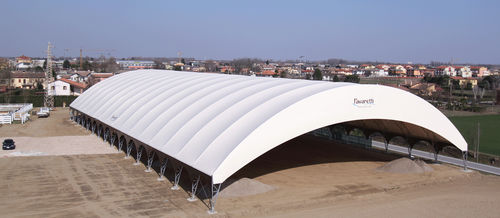 Tensostruttura su ossatura metallica - INDOOR RIDING ARENAS - Favaretti - per copertura / con membrana in PVC