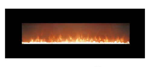 Camino elettrico - SKYLINE  - Moda Flame - da parete / Faccia singola / con focolare chiuso