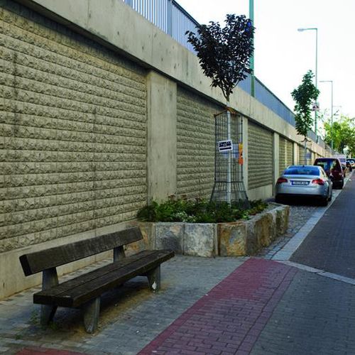 Matrice per muro di contenimento - METZ II - NOE PLAST - aspetto pietra / per calcestruzzo architettonico / per calcestruzzo