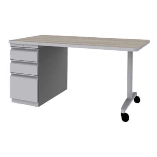 Scrivania per open space - DISCOVER - artcobell - con rotelle / contemporanea / in MDF